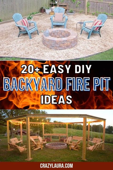 List of the Best Backyard Fire Pit Ideas to DIY #Backyard #Firepit #DIY Fire Pit Ideas Backyard With Seating, Rustic Fire Pit Ideas Backyard Seating, Diy Pallet Fire Pit, Small Backyard Fire Pit Ideas Diy, Fire Pit Ideas Backyard On A Budget Diy, Diy Backyard Ideas On A Budget Firepit Outdoor Living, Fire Pit Border Ideas, Fire Pit Ideas Backyard Diy Projects, Easy Fire Pit Ideas Backyard