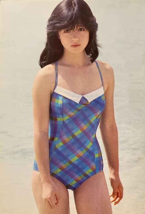 Coming Of Age Aesthetic, Age Aesthetic, Japanese Swimsuit, Akina Nakamori, 80s And 90s Fashion, Female Pose Reference, 인물 사진, Female Poses, Coming Of Age