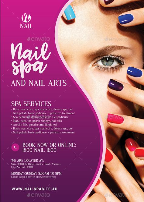 Nail Salon Services Flyer #Salon, #Nail, #Flyer, #Services Teraket Design Beauty Salon, Nail Advertising Poster, Nail Art Advertising Poster, Nail Advertising Ideas Poster, Teraket Design, Manicure Advertising, Nails Flyer Design, Nail Poster Design, Nail Art Poster