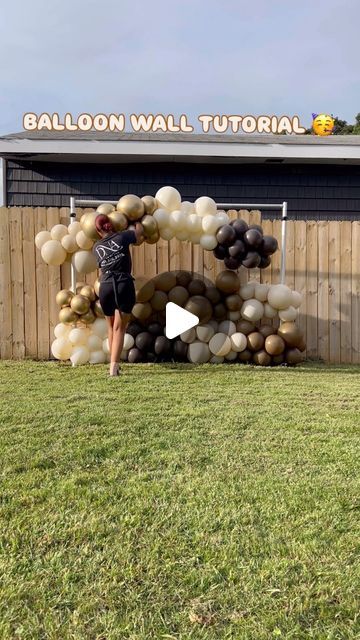 Danielle A. | Creative Designer on Instagram: "• 🎈 BALLOON 🎈 WALL 🎈 TIPS 🎈 BELOW ⬇️ 

Dose of DNA 8x8 Balloon Wall: 
1. Assemble 5-6 garlands to desired length making sure to follow same formula so they are almost exactly same length. 
2. Attach them to a sturdy pipe & drape stand by using 260Q balloons.
3. Close gaps using 260Q balloons by tying them closer together. 
4. Accent your wall to your liking; with 5in, 18in & 24in or signage.
5. Add some @megashine_novedadespeyma ✨ to add an extra pop to your design! 🤩

If you try this let me know how it works for you 🥳🎈 This was inspired by @jpdevents class videos of her balloon walls I love hr technique! 🤩 

#THEBALLOONBAE #doseofdna #balloonwalls #balloonwalldecor #balloonwallbackdrop #balloonwalltutorial #balloonwallsetup #balloonwa Full Balloon Backdrop, How To Make Balloon Backdrop, Rectangle Balloon Backdrop, How To Hang Balloons On Wall, How To Make A Balloon Wall, Balloon Wall Diy, How To Make A Balloon Arch, Diy Balloon Wall, Balloon Photo Backdrop