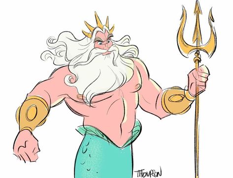 мεямαι∂ ℓιғε on Instagram: “👑King Triton👑 🔱🔱🔱🔱🔱🔱🔱🔱🔱🔱🔱🔱🔱🔱🔱🔱 Art by : @sthompsonart 🌊🌊🌊🌊🌊🌊🌊🌊🌊🌊🌊🌊🌊🌊🌊🌊 #disney #disneylife #mermaidart #disneyland #disneystore…” Steve Thompson Disney, Steven Thompson, Disney Dudes, Steve Thompson, Disney Amor, Ariel Disney, Disney Merch, Disney Artists, Disney Fanatic