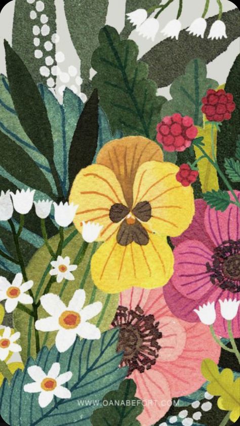 Oana Befort, Plant Illustration, Plant Art, Flower Illustration, Floral Illustrations, Illustration Inspiration, Botanical Illustration, Painting Inspiration, Floral Art