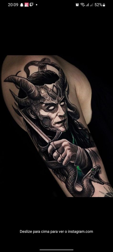 Loki Tattoo Ideas Norse Mythology, Loki Tattoo Norse Mythology, Loki Tattoo, Thor Tattoo, Norse Mythology Tattoo, Norse Pagan, Mythology Tattoos, Viking Tattoos, Anime Tattoos