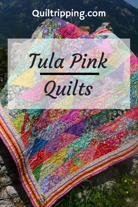 Tula Pink Scrap Quilt, Quilts Made With Tula Pink Fabric, Tula Pink Moon Garden Quilt, Tula Pink Sunrise Quilt, Tula Pink Linework Quilt Ideas, Quilts With Tula Pink Fabric, Tula Pink Tabby Road Quilts, Tula Pink 100 Modern Quilt Blocks, Tula Pink Quilt Ideas