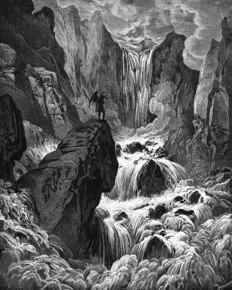 Gustavo Dore, Paul Gustave Doré, John Milton Paradise Lost, Gustav Dore, Milton Paradise Lost, Gustave Dore, Paradise Lost, Biblical Art, Classical Art