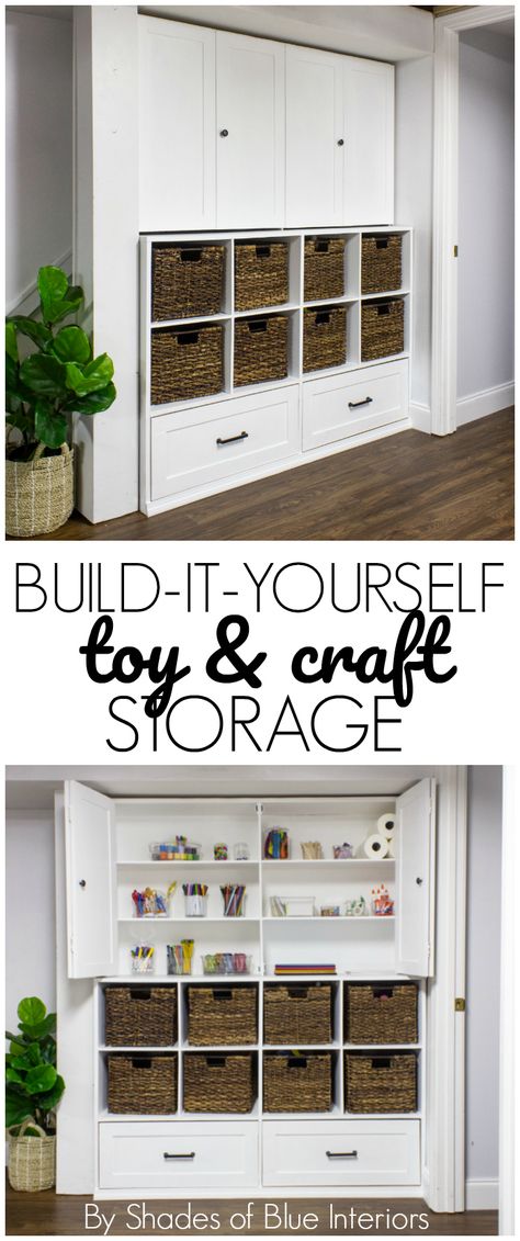 Toy Storage Cupboard, Toy Cupboard Storage, Playroom Basement, Toy Cupboard, Toy Storage Units, Ikea Toy Storage, Toy Storage Bench, Ikea Toys, Storage Unit Organization