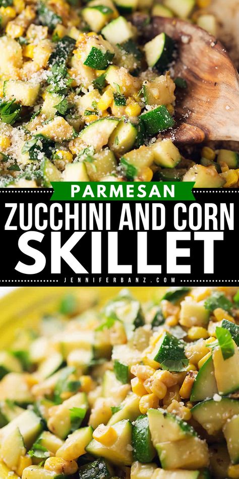 This quick and easy zucchini and corn skillet is a perfect addition to your zucchini dinner ideas! This best corn and zucchini recipe is a colorful and flavorful side dish and can be ready on the table in under 20 minutes! What's not to love? Corn Zucchini Recipes, Zucchini On Stove Top, Zucchini Corn Recipes, Zucchini Recipes Stovetop, Corn And Zucchini Recipes, Zucchini And Corn Recipes, Zucchini Dinner Ideas, Zuchinis Recipe Dinner, Corn Skillet