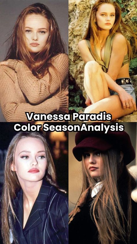 Curious about Vanessa Paradis color season? Explore her iconic features, her likely color palette, and the benefits of online color analysis. Celebrity Color Analysis, Color Season Analysis, Season Analysis, Body Shape Guide, Soft Autumn Palette, Autumn Skin, Soft Autumn Color Palette, Autumn Color Palette, Colour Psychology