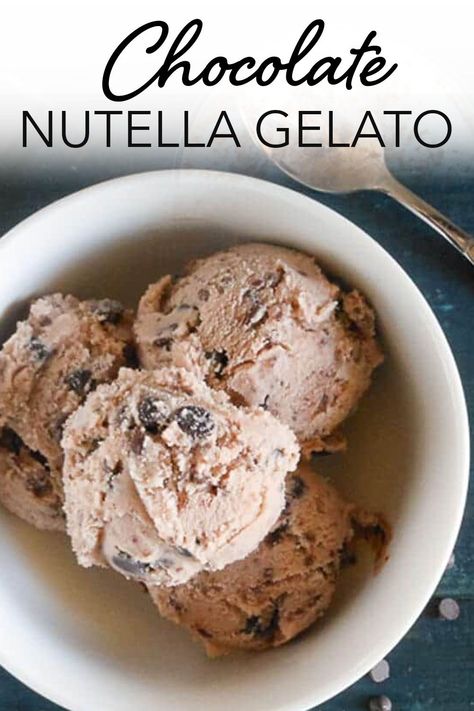 Oreo Cake Recipe Homemade, Italian Ice Cream Recipe, Nutella Gelato, Gelato Chocolate, Cake Recipe Homemade, Nutella Ice Cream, Italian Ice Cream, Dessert Oreo, Gelato Recipe