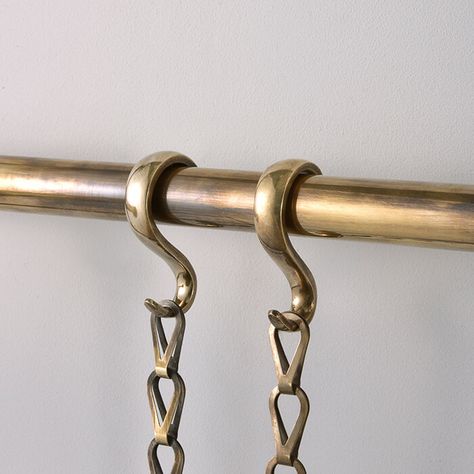 Picture Rail System - brass picture rail with chain and art lighting Picture Rod Hanging, Picture Rail Staircase, Diy Picture Hanging Rail, Hanging Frames From Picture Rail, Diy Brass Gallery Rail, Gallery Hanging System Picture Rail, Hanging Picture Frame Rail Diy, Hanging Picture Frame Rail, Brass Picture Rail System