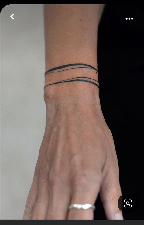 Inner Ankle Tattoos, Stripe Tattoo, Wrap Around Wrist Tattoos, Wrist Band Tattoo, Thigh Band, Line Tattoo Ideas, Forearm Band Tattoos, Couple Tattoos Unique