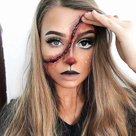 Make Up Ideas, Deer, Makeup Ideas For Halloween, Deer Makeup, Ideas For Halloween, Costume Makeup, Makeup Ideas, Halloween Face, Face Makeup