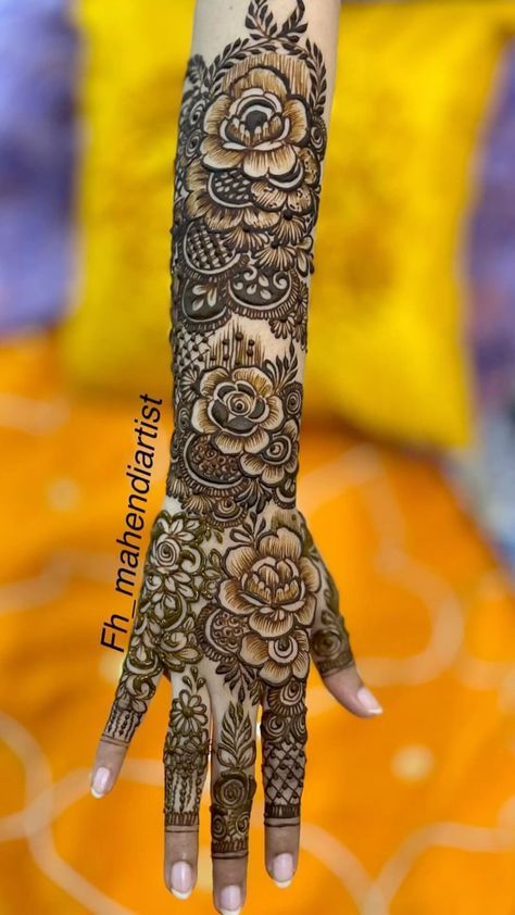 Kafif Design For Leg, Bakrid Mubarak Mehndi Design, Khafif Mehndi Designs Dubai Bridal, Floral Full Hand Mehndi Designs, Kafif Design Full Hand Bridal, Qafif Mehndi Designs, Mehndi Designs Kafif, Kafif Design Full Hand, Floral Bridal Mehndi Designs