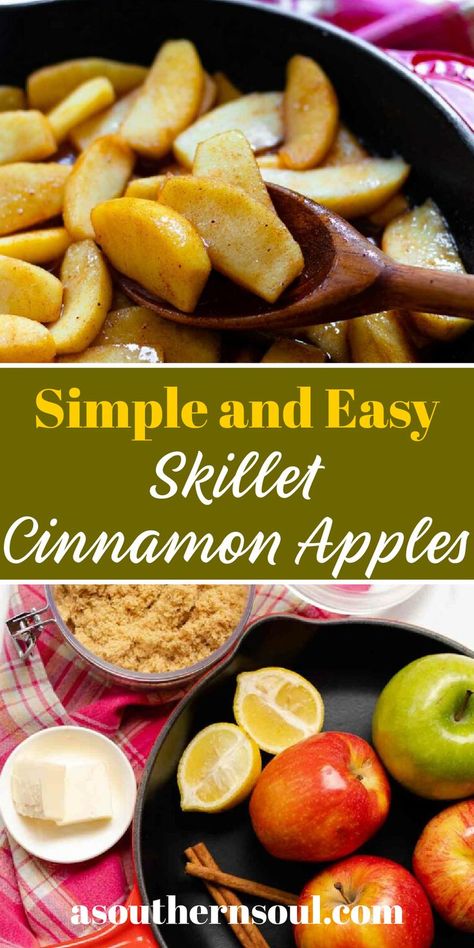 Apples On Stove Top, Stove Top Apple Recipes, Homemade Cinnamon Apples, Easy Apple Side Dish, Stove Top Baked Apples, Cooking Apples On Stove, Cooked Apples Recipe Stove Top, How To Cook Apples On The Stove, Apple Dishes Easy