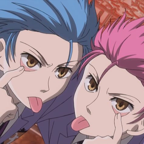 Host Club, Funny, Hair, Anime, Pink, Blue