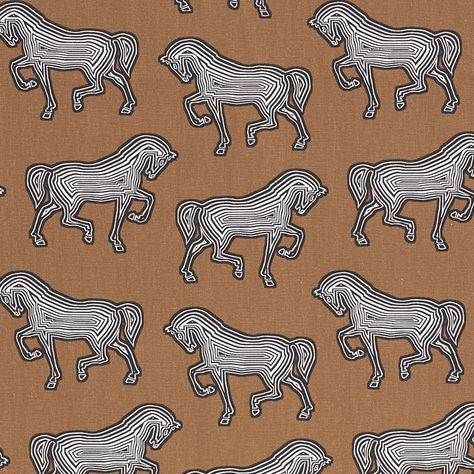 Office Ottoman, Horse Pillow, Flame Test, Schumacher Fabric, Luxury Wallpaper, Matching Paint Colors, Brown Fabric, Pillow Forms, This Is Us Quotes