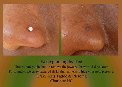 A clever way to hide your nose piercing. Jewelries made by NeoMetal. Face Tattoos, Holistic Healing, Nose Piercing, Tattoos And Piercings, Piercings, Nose Ring, Tattoos, My Style