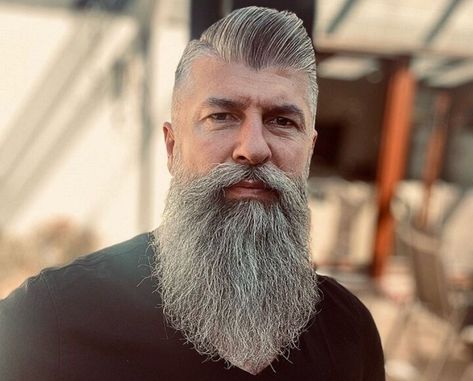 Blonde Bearded Men, Grey Hair Beard, Beard And Mustache Styles, Long Beard Styles, Long Hair Beard, Beard Men, Beard Styles Short, Beard Haircut, Long Beard