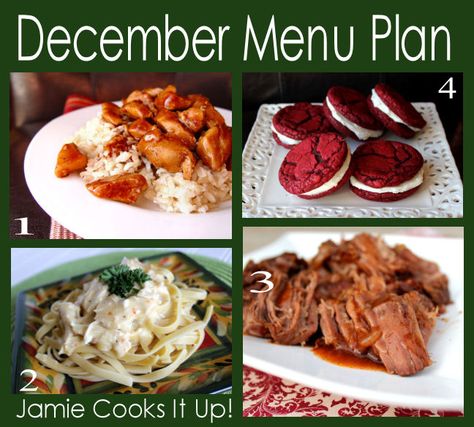 December Menu Ideas, December Meals, December Menu Plan, Christmas Dinner Planner, Meal Theme Nights Menu Planning, Meals For A Month Menu Planning, Budget Freezer Meals, Meal Planning Menus, Gluten Free Menu