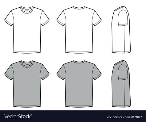 T Shirt Illustration Sketches, T Shirt Design Sketch, Tshirt Layout Template, Clothes Template, T Shirt Drawing, Edgy Fonts, T Shirt Sketch, T Shirt Illustration, Casual Clothes For Men