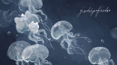 Jellyfish, Floating, Water