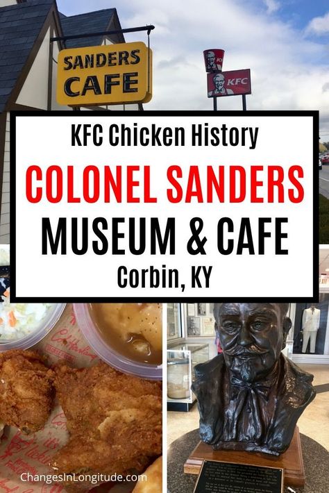 Kfc History, Rv Roadtrip, Corbin Ky, Giant Things, Holiday Locations, Kentucky Vacation, Kentucky Fried Chicken, Museum Logo, Kentucky Travel