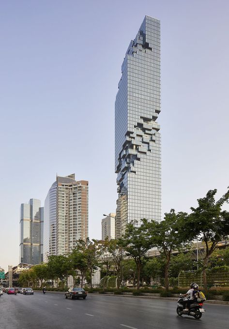 Mahanakhon Tower, Ole Scheeren, Creative Weaving, New York City Images, City Images, Urban Habitat, Residential Tower, Architecture Concept Diagram, Office Tower