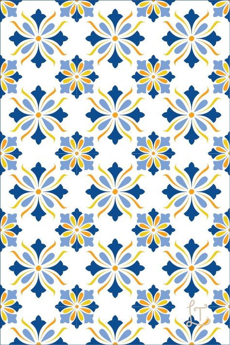 Mediterranean Tiles, Cookies Design, Scrapbook Letters, Colourful Patterns, Mediterranean Tile, Sugar Cookie Designs, Mediterranean Design, Illustration Work, White Lotus