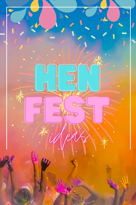 CLICK THROUGH for plenty hen fest party ideas, inspiration and decorations! #henfest #henfestival #henpartyideas #hendoideas #henpartyactivities Hen Fest Ideas, Festival Hen Party Ideas, Festival Hen Do Ideas, Hens Colour Theme, Hen Festival Party Ideas, Hen Do Festival, Cochella Theme Hens, Festival Hen Do, Festival Themed Hen Party