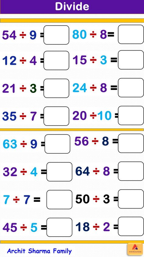 Division Worksheet Worksheet For Class 2, Maths Worksheet, Grade 6 Math, Mathematics Worksheets, Division Worksheets, Preschool Writing, Fractions Worksheets, Guru Pics, Mental Math