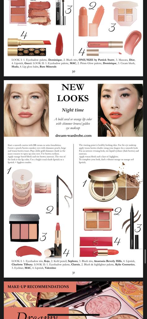 Light Spring Makeup Products, Light Spring Makeup Palette, Warm Spring Makeup Looks, Bright Spring Makeup Looks, Light Spring Color Palette Makeup, Light Spring Lipstick, Clear Spring Makeup, True Spring Lipstick, Spring Pallete