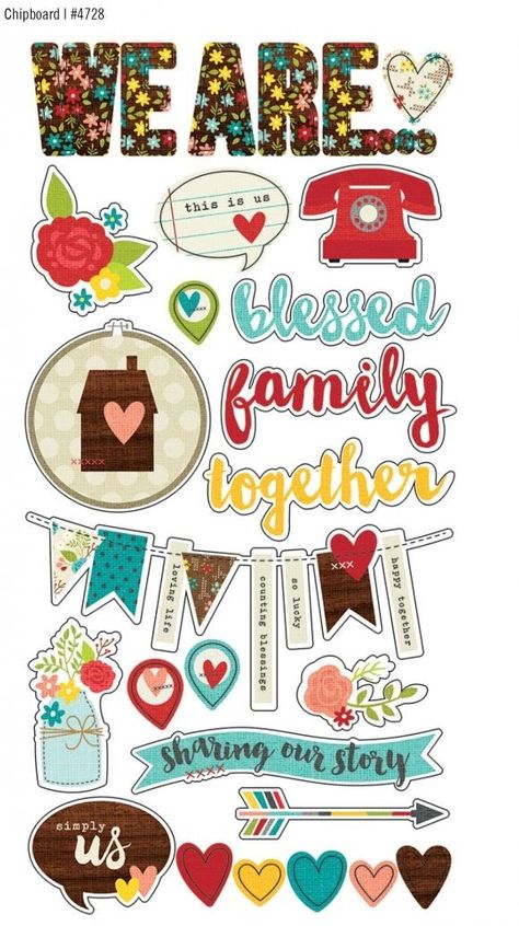 Scrapbook journal stickers