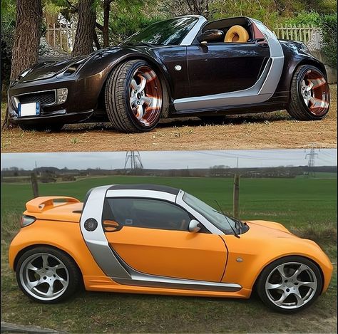 Smart Car Body Kits, Maruti 800, Bugatti Concept, Smart Roadster, Tiny Cars, Smart Car, Sepeda Motor, Motorcycle Design, Body Kits