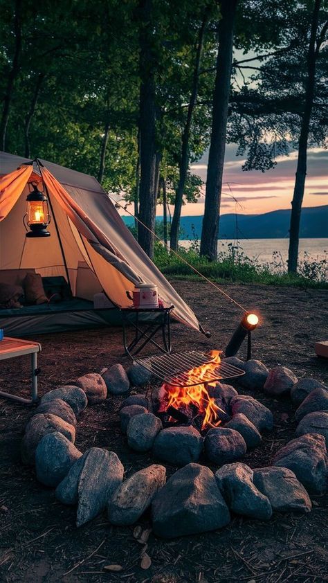 Travel And Adventure Aesthetic, Camping Asthetics Photos, Camping Vision Board, Vision Board Camping, Adventure Travel Aesthetic, Camping Aesthetic Night, Campsite Aesthetic, Camping Trip Aesthetic, Camping Astethic