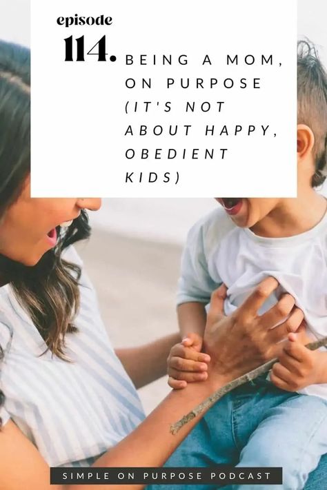 What it means to be a mom on purpose – and it is not about having happy, obedient kids. It is actually about being a mom on purpose when our kids are NOT happy or obedient, or when life feels hard and we aren’t feeling happy. #intentional #motherhood Automatic Negative Thoughts, Family Priorities, Intentional Motherhood, Parenting Methods, Intentional Parenting, Personal Values, Being A Mom, Comparing Yourself To Others, Family Values