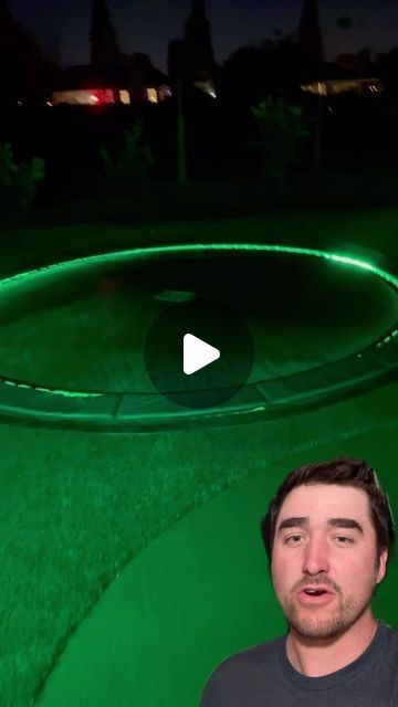 898K views · 52K likes | Dylan Figueroa - Outdoor Living Pro on Instagram: "If you do one the RGB strip is a must.   We sourced this trampoline from trampkits.com. The link is safe, I promise.  This was my first time doing a sunken trampoline that was designed to actually be recessed in the ground. I have put above ground trampolines in the ground before, but the difficulty was way higher due to needing to make walls to keep the dirt from filling the hole.  I’m sure someone is going to call me out saying “super easy pffffttt… says the guy with tractors and a bunch of guys”. To that I say yea. We would be pretty pathetic if we had all this equipment and it was hard.   Installing the trampoline was a lot of work (digging +\-20 yards) but it was simple and strait forward.  The directions were Inground Trampoline Ideas, Inground Trampoline Landscaping, I’m Ground Trampoline, I Ground Trampoline, Buried Trampoline, Old Trampoline Frame Ideas, Under Trampoline Ideas, Trampoline In The Ground, Underground Trampoline