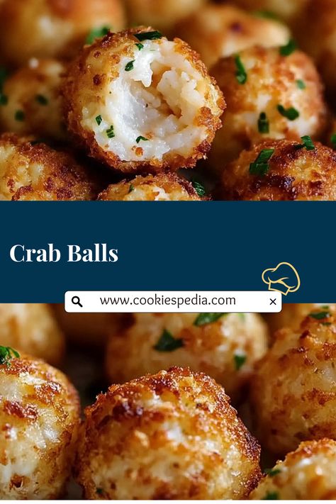 Real Crab Recipes, Breakfast Crab Recipes, Deep Fried Crab Balls, Simple Crab Recipes, Crab Appetizer Recipes Finger Foods, Crab Appetizers For Party, Crab Birthday Party Ideas, Easy Crab Dip 3 Ingredients, Crabmeat Appetizers