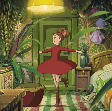 قلعة هاول المتحركة, Studio Ghibli Films, Art Studio Ghibli, Secret World Of Arrietty, Personajes Studio Ghibli, Film Anime, Ghibli Artwork, The Secret World, Studio Ghibli Movies