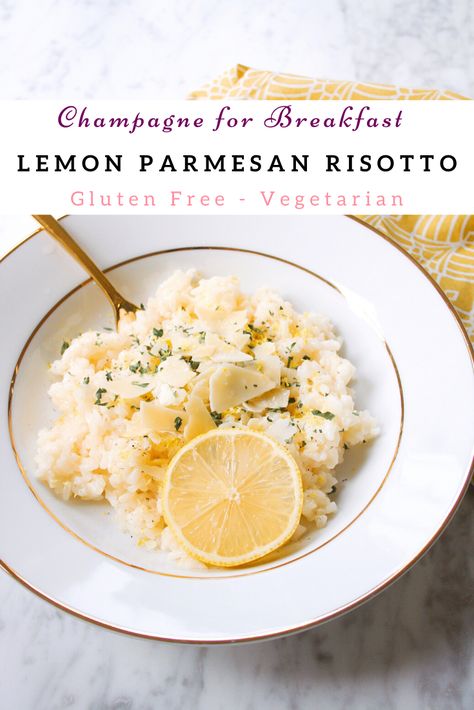 Lemon Parmesan Risotto, Parmesan Risotto, Shaved Parmesan, Arborio Rice, Weekday Meals, Vegetable Broth, Risotto Recipes, Lemon Mint, Dry White Wine