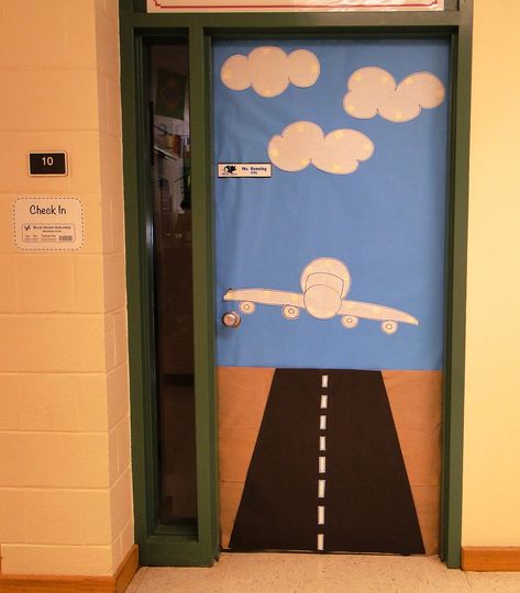 Journey Theme, Travel Classroom, Airport Theme, Road Trip Theme, Travel Theme Classroom, Around The World Theme, Aviation Theme, Transportation Preschool, Classroom Doors