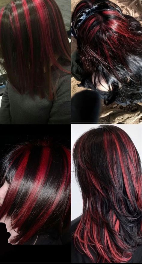 Skunk Hair, Red Hair Inspo, Hair Color Streaks, Hair Streaks, Dyed Hair Inspiration, Hairstyles For Layered Hair, Pretty Hair Color, Hair Stylies, Alternative Hair