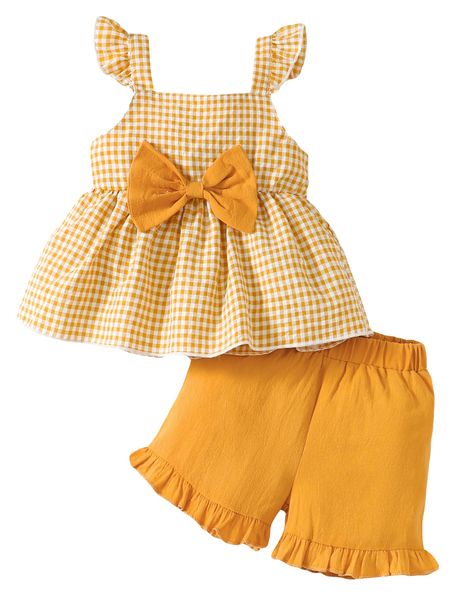 PRICES MAY VARY. ❀[Toddler Baby Girl Summer Outfits]: Cotton blend baby girl clothes brings comfortable wearing experience. Soft, breathable and skin-friendly. ❀[Cute Toddler girl stuff]: Baby girl tank tops, sleeveless shirt, strappy fly sleeve design. Bowknot decorations, ruffle hem, elastic waistband pants, 2PCS playwear set, make your girl more lovely. ❀[Size options]: Suitable for 12-18 months girl clothes, 18-24 months girl outfits, 2-3t toddler girl clothes, 3t 4t little girl clothes clot Infant Girl Outfits, Toddler Clothes Girl, Baby Summer Clothes, Cute Toddler Outfits, Toddler Girl Outfits Summer, Toddler Summer Outfits, Light Grey Leggings, Toddler Girls Clothes, Kid Clothing