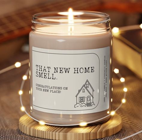 The perfect gift for a client or friend who just bought a new home or moved into a new place.  New house warming gifts, Realtor client closing gift.  Packed with immersive aromas, these scented candles come in 9oz glass jars and are one size (2.8″ × 3.5") (7.1cm × 8.8cm). Made with 100% natural soy wax blend, each candle features a 100% cotton wick and a permanent adhesive label where your custom designs can come alive. .: Materials: 100% natural soy wax blend, 100% cotton wick and a glass jar . Real Estate Candle Gift, Realtor Candles, Real Estate Agent Gifts For Clients, Real Estate Stickers, Real Estate Closing Gifts For Buyers, Realtor Candle, Closing Gifts For Sellers, Real Estate Gifts For Clients, House Closing Gifts