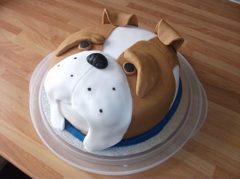 Billy Bulldog Cake Fondant French Bulldog, Bulldog Birthday Cake, English Bulldog Birthday, Bulldog Cake Ideas, Boston Terrier Cake, Chocolate English Bulldog, Bulldog Cake, Puppy Cupcakes, Fondant Flower Cake