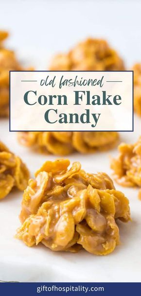 Corn Flake Candy is a sweet treat that's packed with peanut butter, and seriously EASY to make! Corn Flake Candy Recipe, Corn Flake Candy, Cornflake Candy, Wreaths For Christmas, Flake Recipes, Butter Corn, Christmas Candy Easy, Easy Christmas Candy Recipes, Cornflake Cookies