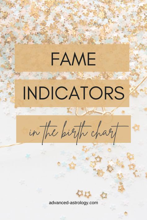 Have you ever wondered why someone becomes famous? While I don’t know the answer to this question, in this article, you can learn about the most frequent fame indicators in the birth chart. Fame often seems to be karmic, and the natal chart can display indicators of becoming well-known. (This doesn’t mean that if the... Natal, How To Get Famous, Moon In Aquarius, Planet Signs, Astrology Planets, Birth Chart Astrology, Learn Astrology, Astrology Chart, Natal Charts