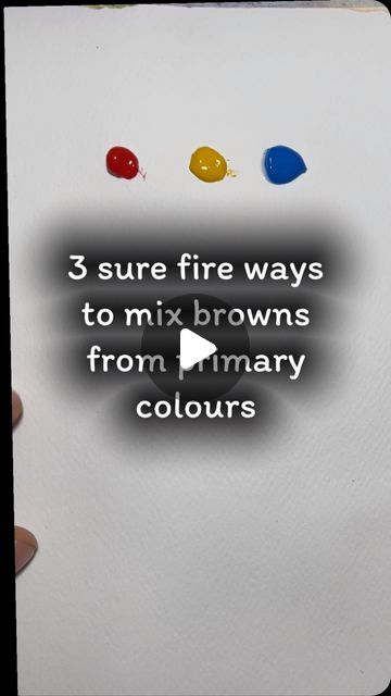 How To Make Brown Paint, Colour Harmony, Limited Palette, Primary Colours, Prime Colors, How To Make Brown, Brown Paint, How To Mix, Watercolor Art Lessons