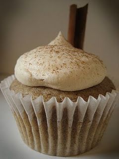 Chai Latte Vegan Cupcakes! Pumpkin Cupcakes With Cinnamon Cream, Snickerdoodle Cupcakes, Cinnamon Cream Cheese, Holiday Baking Recipes, Vegan Cupcakes, Butter Milk, Cinnamon Cream Cheese Frosting, Cupcakes Recipe, Pumpkin Cupcakes