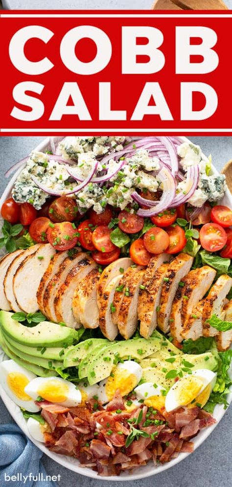 Cobb Sandwich, Salad Fixings, Eggs And Tomatoes, Meal Salads, Cobb Salad Dressing, Cobb Salad Ingredients, Healthy Main Meals, Avocado Eggs, Cobb Salad Recipe