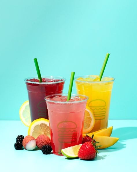 Fruit Shake Photography, Food Beverage Design, Lemonade Menu Design, Fruit Soda Drinks, Shakes Photography, Shake Photography, Lemonade Menu, Shake Shack Menu, Lemonade Flavors